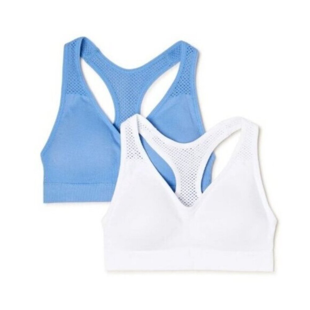 5/$20 NEW 2Pk S Girls Racerback Sports Bra Set - Picture 2 of 6